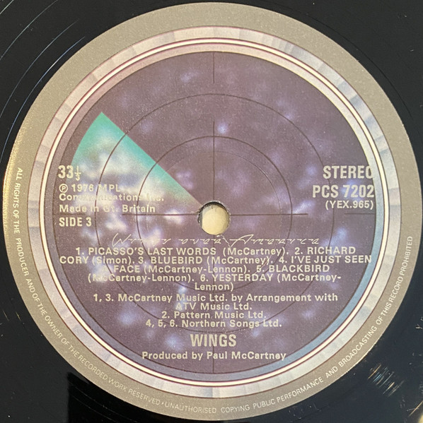 Cover zu Wings (2) - Wings Over America | 1976 | Vinyl, LP, Album, Stereo | Rock, Pop | UK