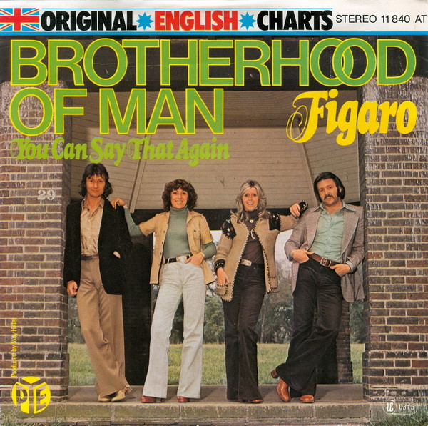 Bild Brotherhood Of Man – Figaro | 1977 | Vinyl, 45 RPM, 7″, Single | Electronic, Pop | Germany Schallplatten Ankauf