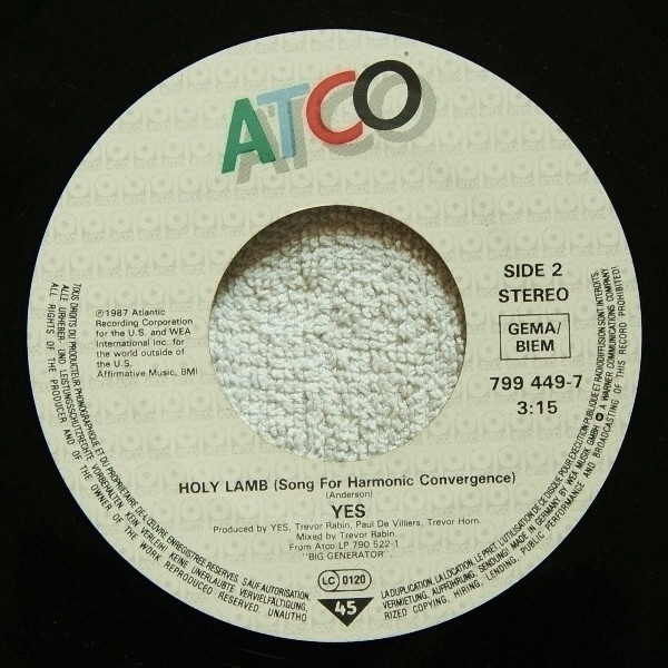 Cover zu Yes - Love Will Find A Way | 1987 | Vinyl, Stereo, 45 RPM, 7