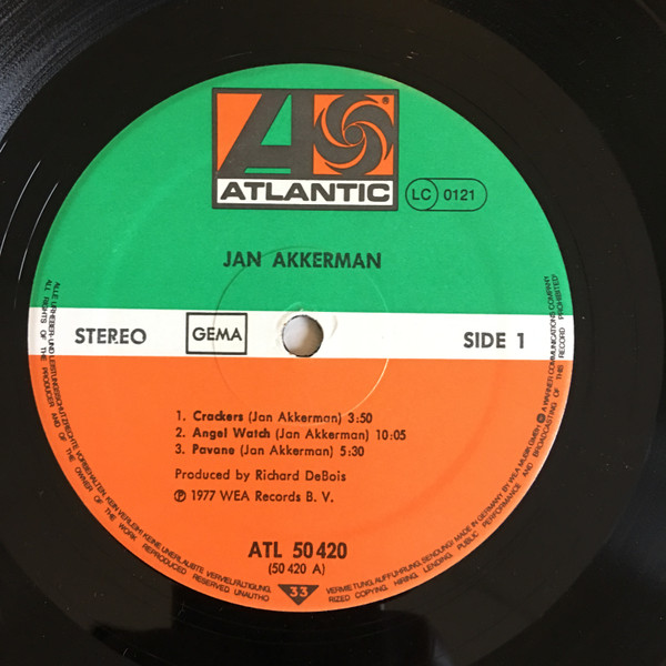 Cover zu Jan Akkerman - Jan Akkerman | 1977 | Vinyl, LP, Album | Jazz, Rock | Germany