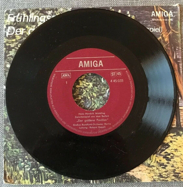Cover zu Christian Sinding, Hans-Hendrik Wehding - Frühlingsrauschen / Der Goldene Pavillon (Zwischenspiel) | 1973 | Vinyl, Stereo, 45 RPM, 7