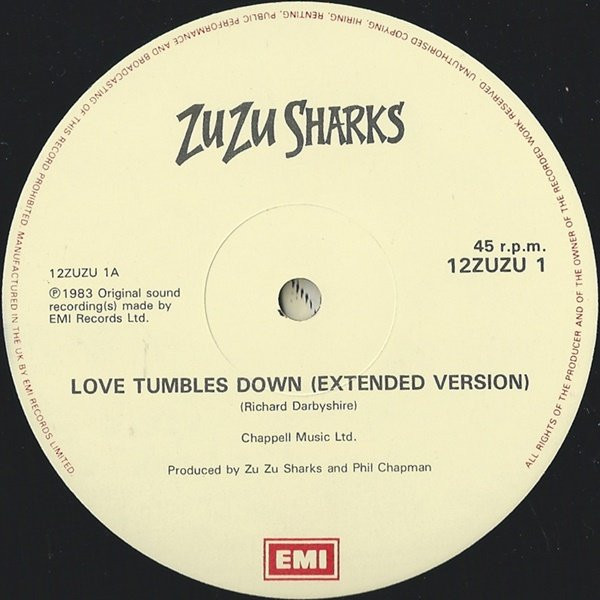 Cover zu Zu Zu Sharks - Love Tumbles Down | 1983 | Vinyl, 12