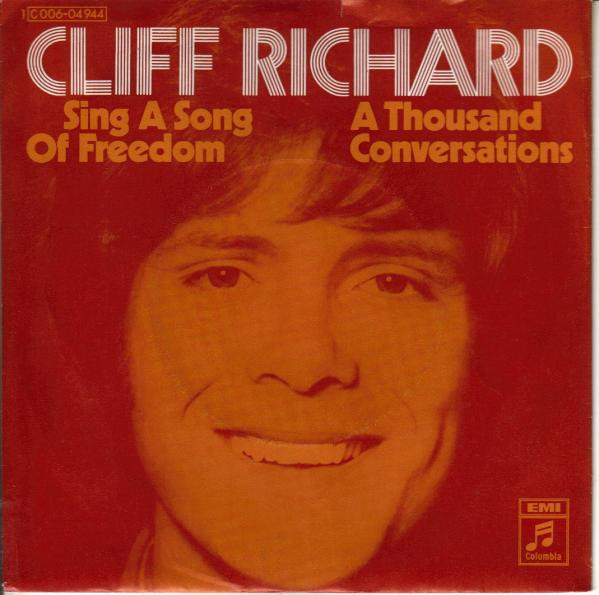 Bild Cliff Richard – Sing A Song Of Freedom | 1971 | Vinyl, Stereo, 45 RPM, 7″, Single | Pop | Germany Schallplatten Ankauf