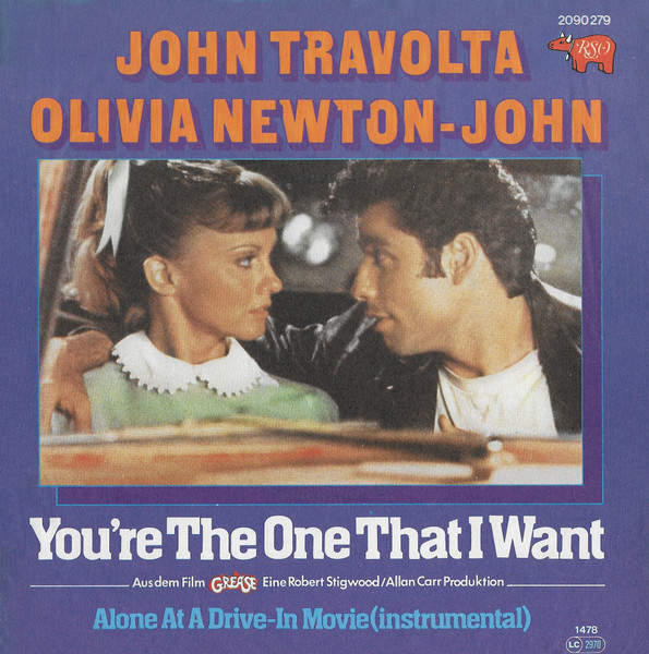 Bild John Travolta, Olivia Newton-John – You’re The One That I Want | 1978 | Vinyl, Stereo, 45 RPM, 7″, Single | Pop, Stage & Screen | Germany Schallplatten Ankauf