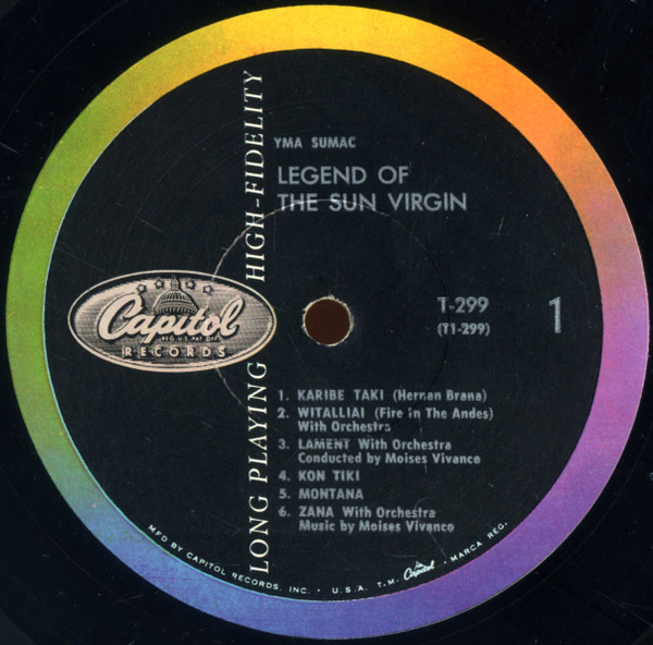 Cover zu Yma Sumac - Legend Of The Sun Virgin | 1958 | Vinyl, LP, Album, Mono, Reissue | Jazz, Latin, Pop, Folk, World, & Country | US