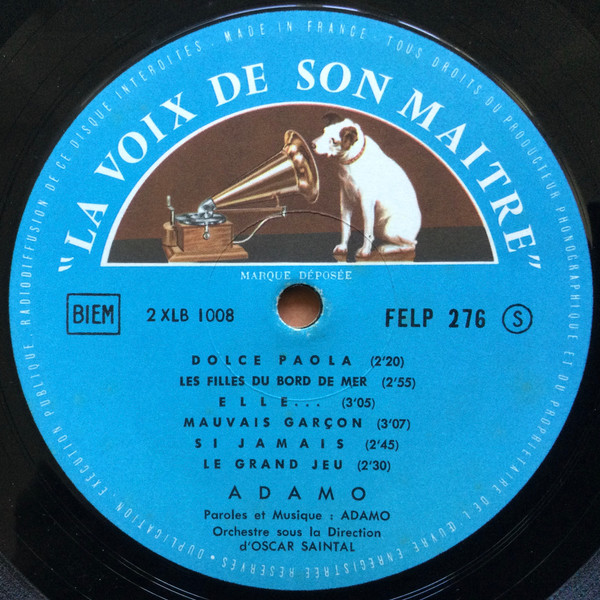 Cover zu Adamo - Adamo Volume 2 | 1965 | Vinyl, LP, Album | Pop | France