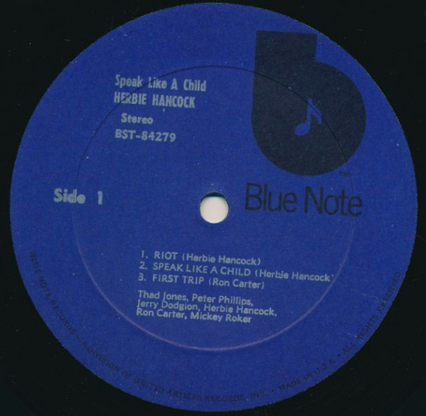 Cover zu Herbie Hancock - Speak Like A Child | 1973 | Vinyl, LP, Album, Reissue | Jazz | US