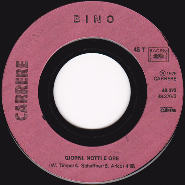 Cover zu Bino - Mamma Leone | 1978 | Vinyl, 45 RPM, 7