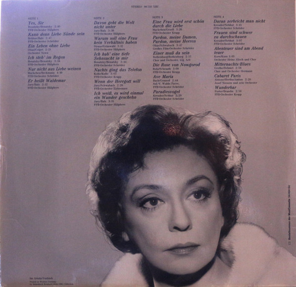 Cover zu Zarah Leander - Ich Weiß, Es Wird Einmal Ein Wunder Geschehn | 1977 | Vinyl, LP, Stereo, Compilation | Pop | Germany