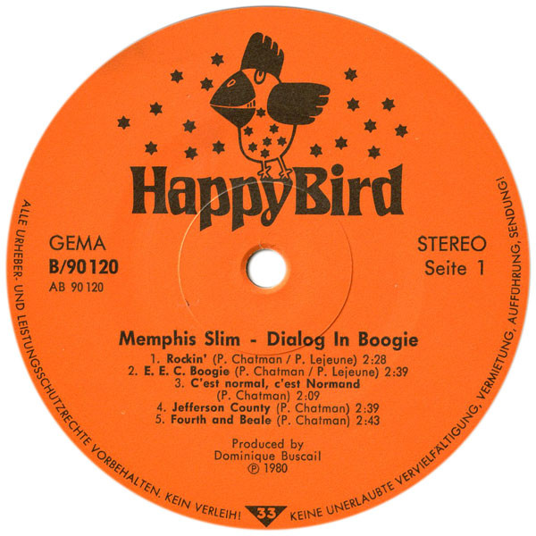 Cover zu Memphis Slim, Philippe Lejeune - Dialog In Boogie | 1980 | Vinyl, LP, Album | Blues | Germany