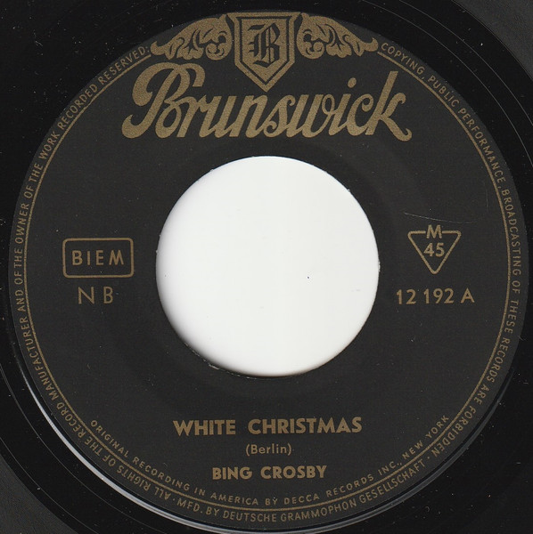 Cover zu Bing Crosby - White Christmas | 1959 | Vinyl, 45 RPM, 7
