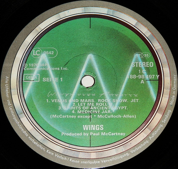 Cover zu Wings (2) - Wings Over America | 1976 | Vinyl, LP, Album, Stereo | Rock, Pop | Germany