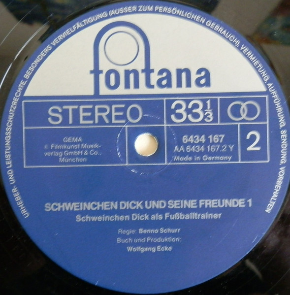 Cover zu Wolfgang Ecke - Schweinchen Dick Und Seine Freunde 1 | 1973 | Vinyl, LP | Non-Music | Germany