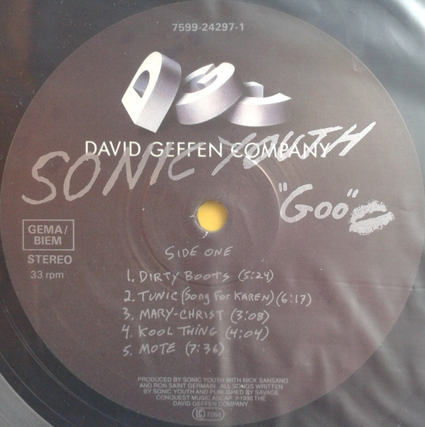 Cover zu Sonic Youth - Goo | Vinyl, LP, Album, Stereo | Rock | Europe
