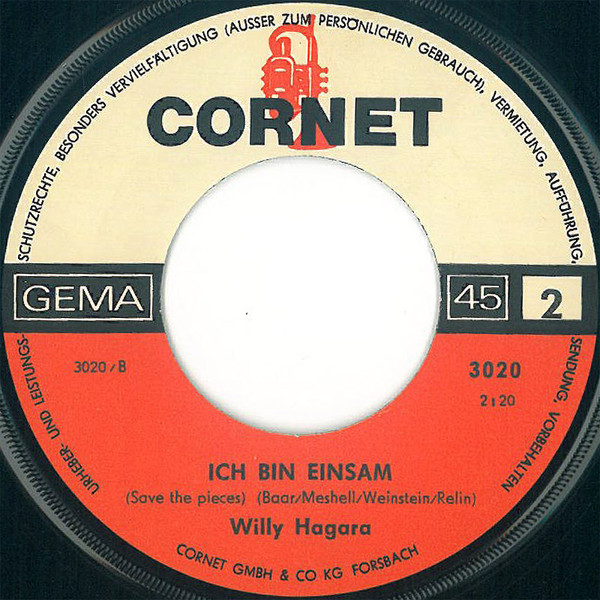Cover zu Willy Hagara - Der Tanz Mit Dir | 1967 | Vinyl, 45 RPM, 7