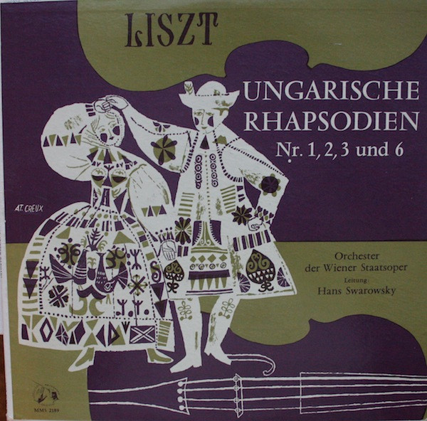 Bild Franz Liszt, Johann Strauss Jr., Orchester Der Wiener Staatsoper, Hans Swarowsky – Ungarische Rhapsodien Nr. 1, 2, 3 Und 6 | Vinyl, LP | Classical | Germany Schallplatten Ankauf