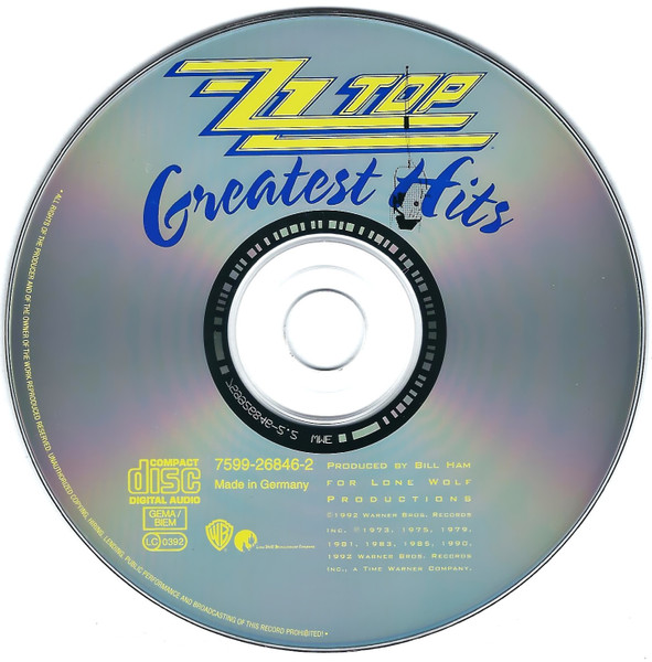 Cover zu ZZ Top - Greatest Hits | CD, Compilation, Comp, WME | Rock | Europe