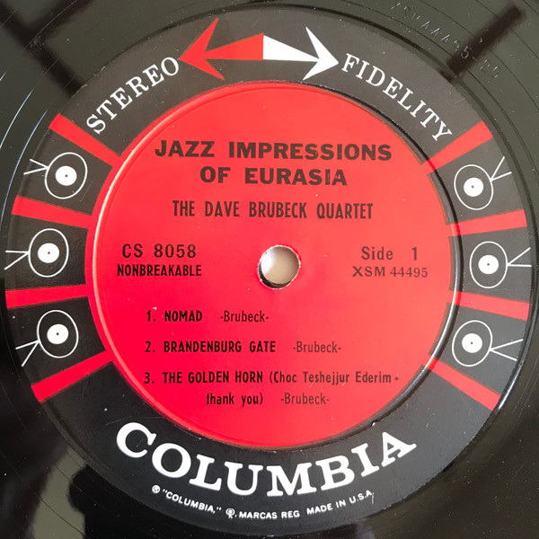 Cover zu The Dave Brubeck Quartet - Jazz Impressions Of Eurasia | Vinyl, LP, Album, Stereo | Jazz | US