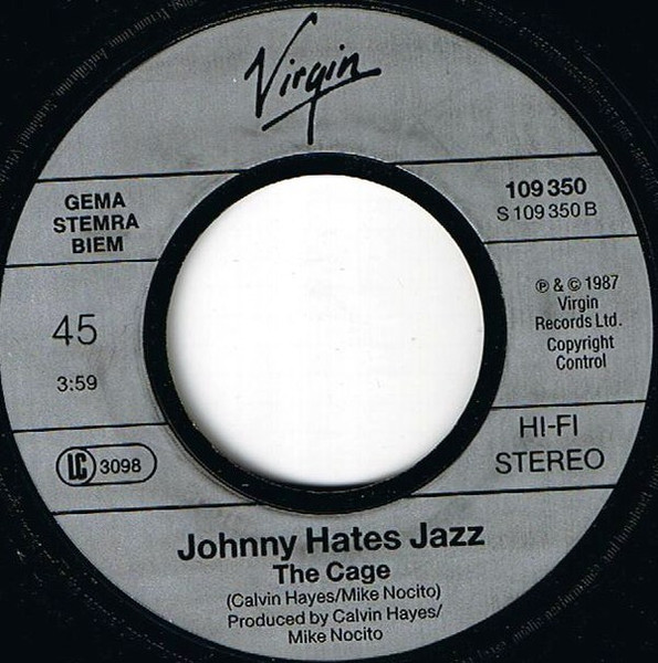 Cover zu Johnny Hates Jazz - I Don't Want To Be A Hero | 1987 | Vinyl, Stereo, 45 RPM, 7