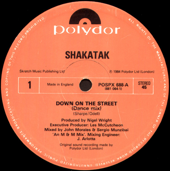 Bild Shakatak – Down On The Street | Vinyl, 12″, 45 RPM | Electronic, Funk / Soul | UK Schallplatten Ankauf