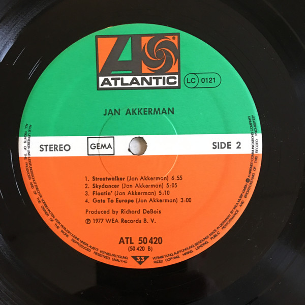 Cover zu Jan Akkerman - Jan Akkerman | 1977 | Vinyl, LP, Album | Jazz, Rock | Germany