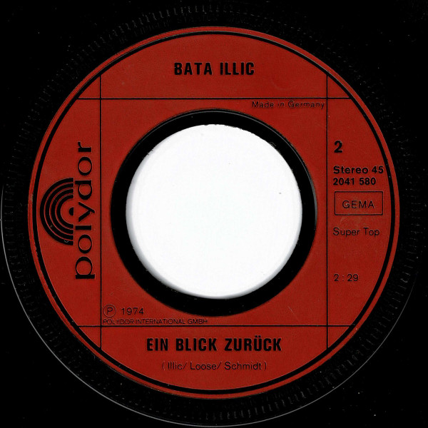 Cover zu Bata Illic - Ein Souvenir Von Marie-Antoinette | 1974 | Vinyl, Stereo, 45 RPM, 7