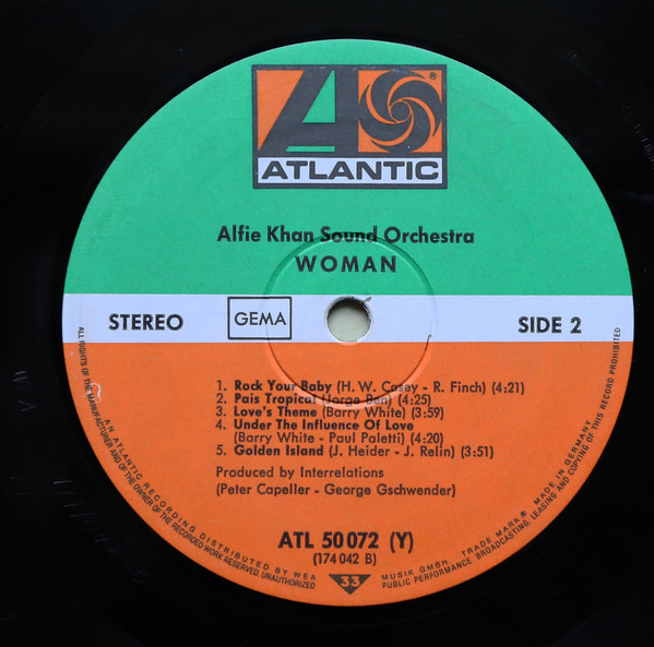 Cover zu Alfie Khan Sound Orchestra - Woman | 1974 | Vinyl, LP, Album | Funk / Soul | Germany