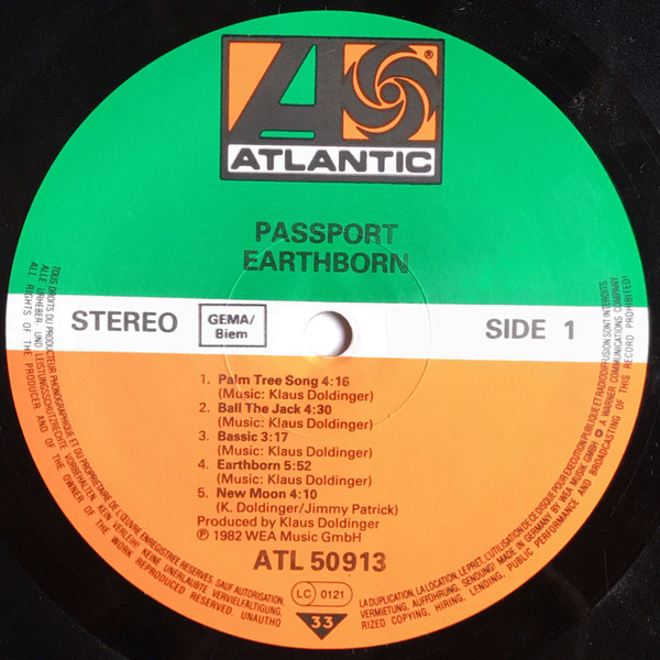 Cover zu Passport (2) - Earthborn | Vinyl, LP, Album, Repress | Jazz, Latin | Europe