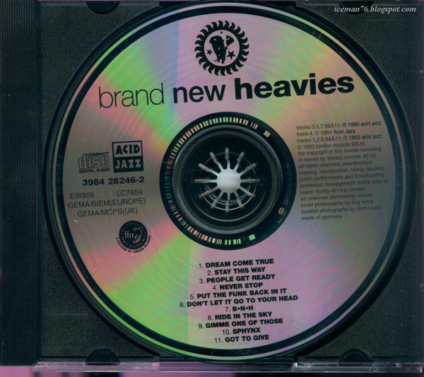 Cover zu The Brand New Heavies - The Brand New Heavies | 1992 | CD, Album, Reissue | Electronic | UK & Europe