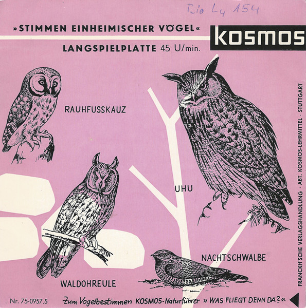 Bild Claus Fentzloff, Claus König, Gerhard Thielcke – Stimmen Einheimischer Vögel | Vinyl, 45 RPM, 7″, Mono | Non-Music | Germany Schallplatten Ankauf
