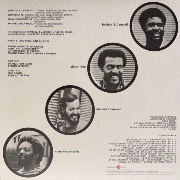Cover zu Baikida Carroll - Orange Fish Tears | 2023 | Vinyl, LP, Album, Stereo, Reissue | Jazz | France