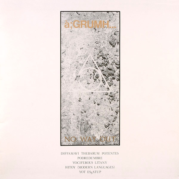 Bild à;GRUMH… – No Way Out | 1986 | Vinyl, LP, Album, Stereo | Electronic | Belgium Schallplatten Ankauf