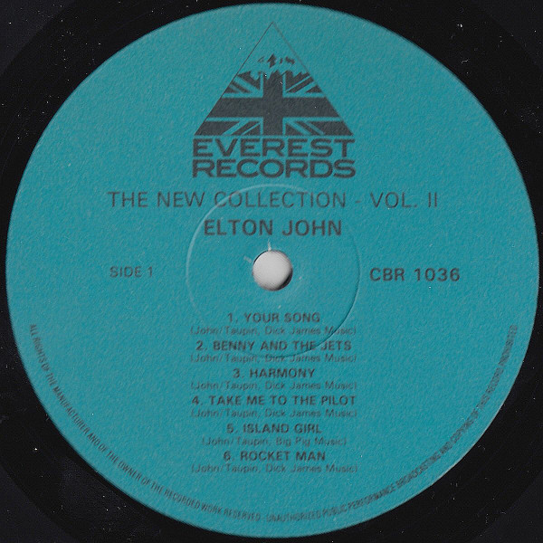 Cover zu Elton John - The New Collection - Vol. II | 1983 | Vinyl, LP, Compilation | Rock | UK
