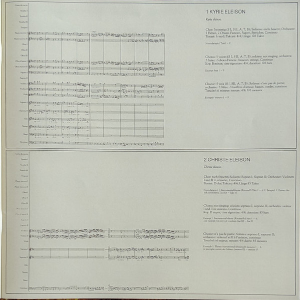 Cover zu Johann Sebastian Bach / Bachcollegium Stuttgart, Gächinger Kantorei Stuttgart, Helmuth Rilling, Arleen Auger, Julia Hamari, Adalbert Kraus, Wolfgang Schöne, Siegmund Nimsgern - Messe In H-Mo
