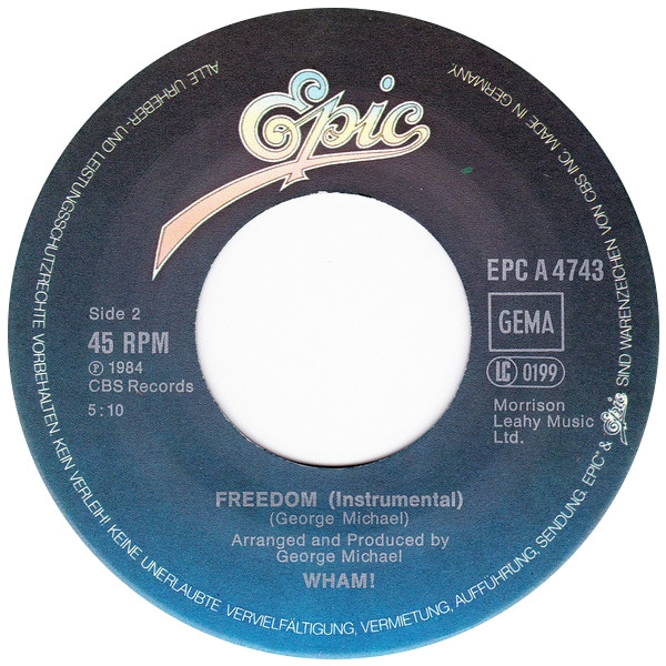 Cover zu Wham! - Freedom | 1984 | Vinyl, 45 RPM, 7