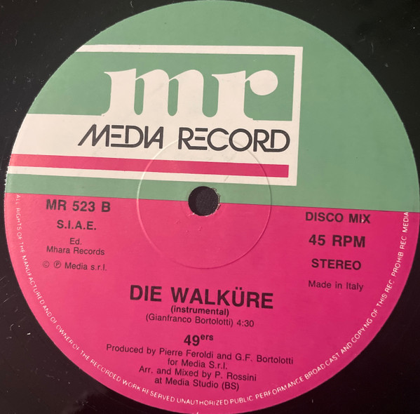 Cover zu 49ers - Die Walküre | 1988 | Vinyl, 12