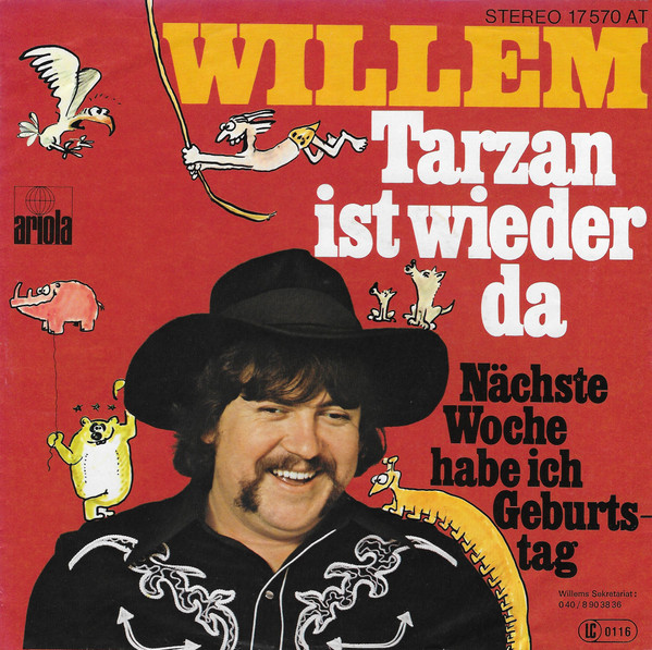 Bild Willem (2) – Tarzan Ist Wieder Da | 1976 | Vinyl, Stereo, 45 RPM, 7″, Single | Pop | Germany Schallplatten Ankauf