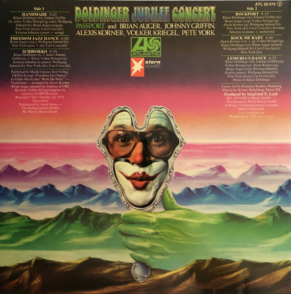Cover zu Passport (2) And Brian Auger, Johnny Griffin, Alexis Korner, Volker Kriegel, Pete York - Doldinger Jubilee Concert | 1974 | Vinyl, LP, Album | Jazz, Rock | Germany