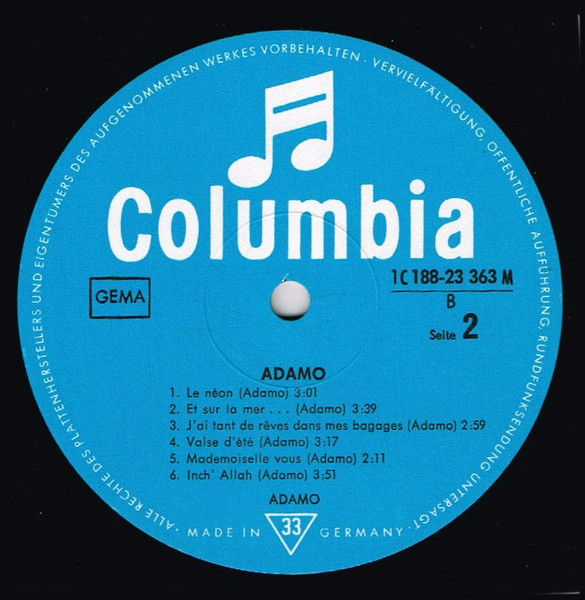 Cover zu Adamo - Edition 2000 | Vinyl, LP, Compilation | Pop | Germany