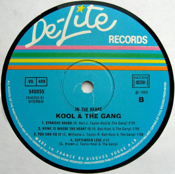 Cover zu Kool & The Gang - In The Heart | Vinyl, LP, Album | Funk / Soul | France