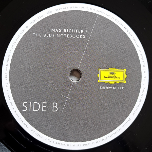 Cover zu Max Richter - The Blue Notebooks | Vinyl, LP, Album, Reissue | Electronic, Non-Music, Classical | Germany