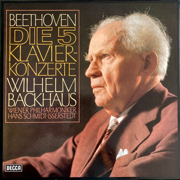 Bild Ludwig van Beethoven, Wiener Philharmoniker, Hans Schmidt-Isserstedt, Wilhelm Backhaus – Die 5 Klavierkonzerte | 1977 | Vinyl, LP, Box Set, Compilation | Classical | Germany Schallplatten Ankauf