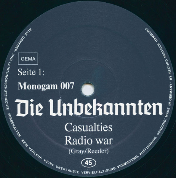 Cover zu Die Unbekannten - Die Unbekannten | 1981 | Vinyl, 12