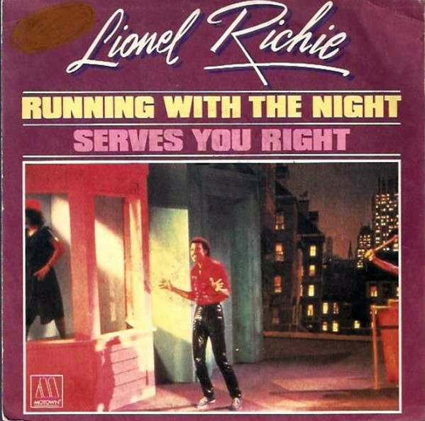 Bild Lionel Richie – Running With The Night / Serves You Right | 1983 | Vinyl, 45 RPM, 7″, Single | Electronic, Rock | France Schallplatten Ankauf