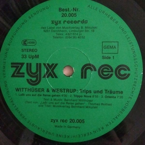 Cover zu Witthüser & Westrupp - Trips Und Träume - Der Jesuspilz - Bauer Plath | 1980 | Vinyl, LP, Album, Stereo, Reissue, Box Set, Compilation | Rock, Folk, World, & Country | Germany