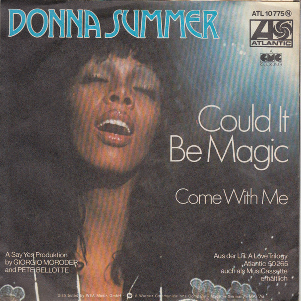 Bild Donna Summer – Could It Be Magic | 1976 | Vinyl, Stereo, 45 RPM, 7″, Single | Funk / Soul | Germany Schallplatten Ankauf