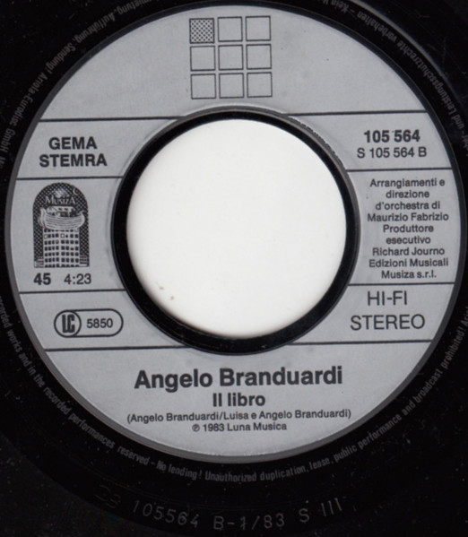 Cover zu Angelo Branduardi - Cercando L'oro | 1983 | Vinyl, 45 RPM, 7