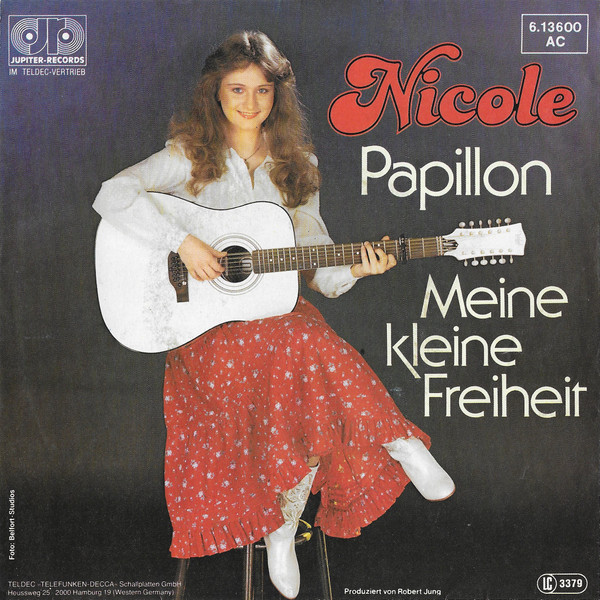 Bild Nicole (2) – Papillon / Meine Kleine Freiheit | 1982 | Vinyl, Stereo, 45 RPM, 7″, Single | Pop | Germany Schallplatten Ankauf