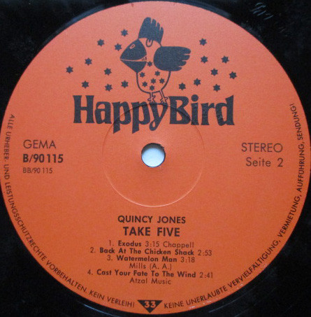 Cover zu Quincy Jones - Take Five | Vinyl, LP, Album, Stereo, Reissue | Jazz | Germany