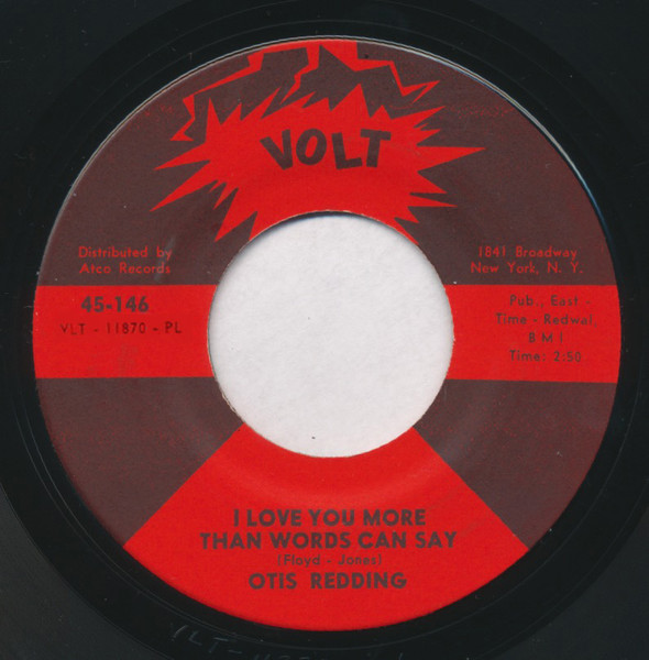 Bild Otis Redding – I Love You More Than Words Can Say | Vinyl, 45 RPM, 7″, Single | Funk / Soul | US Schallplatten Ankauf